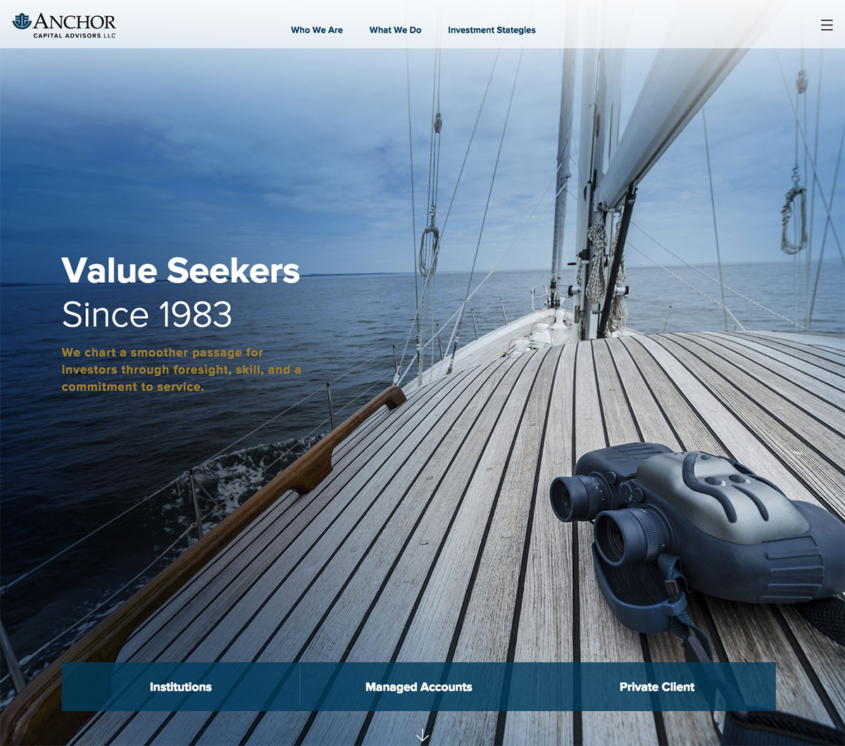 Anchor Capital Website Screenshot