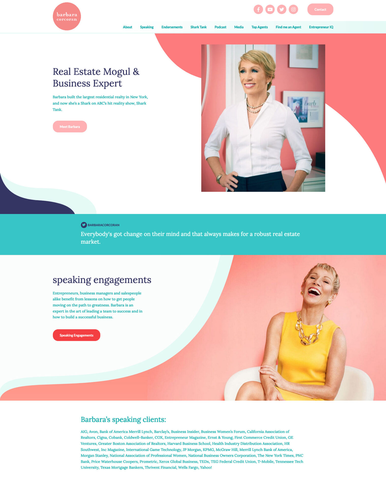 Barbara Corcoran Website Screenshot