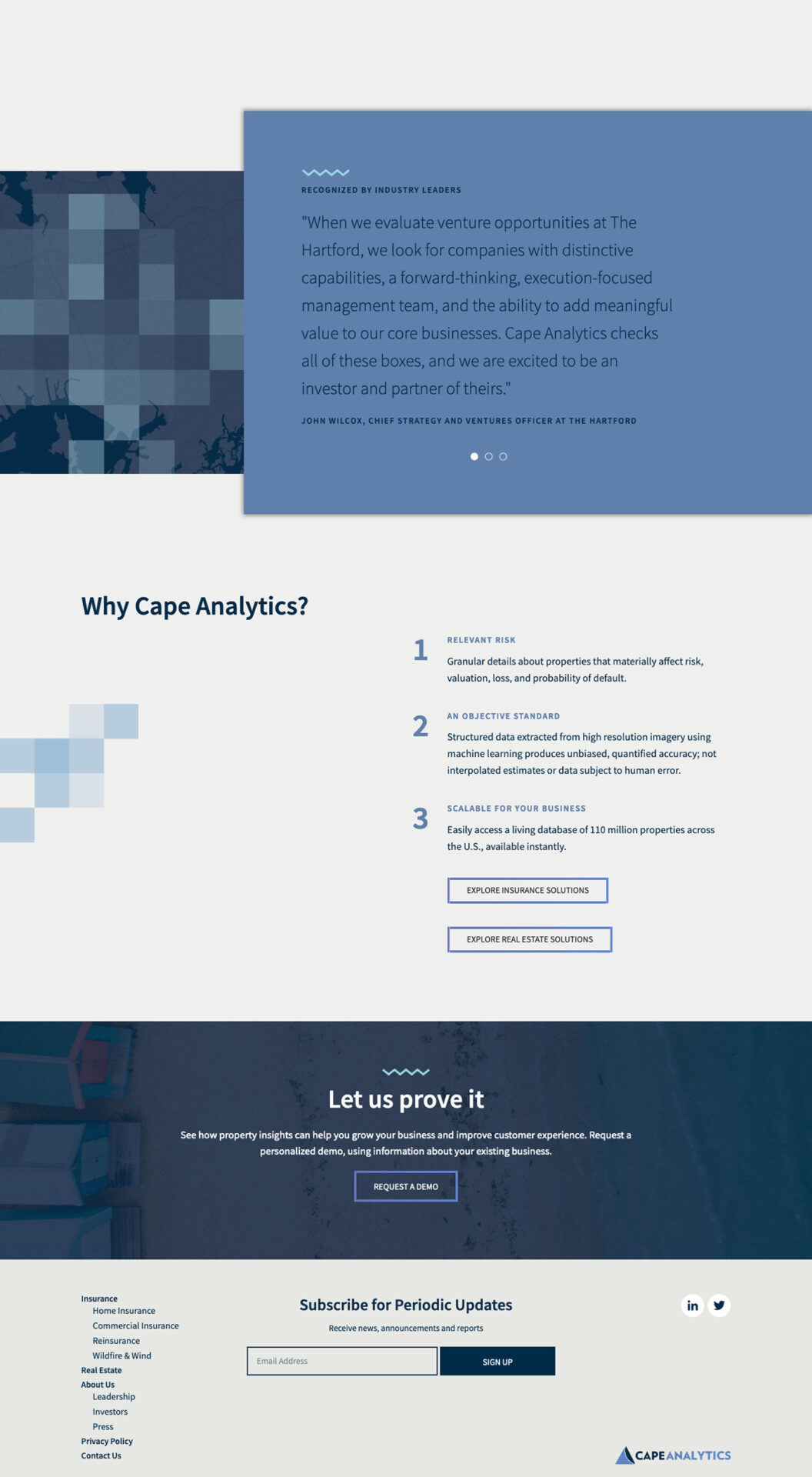 Cape Analytics Website Screenshot
