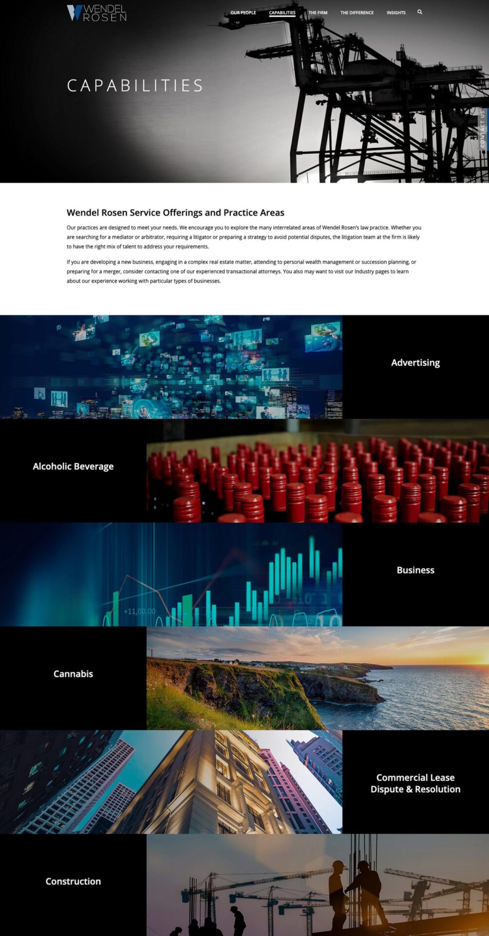 Wendel Rosen Website Screenshot