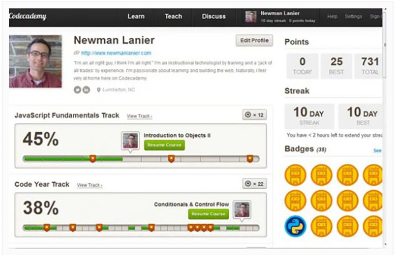 Codecademy Gamification