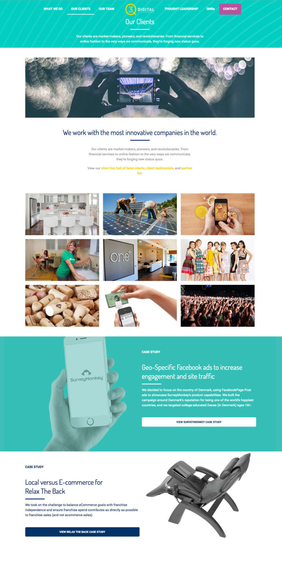 3Q Digital Website Screenshot