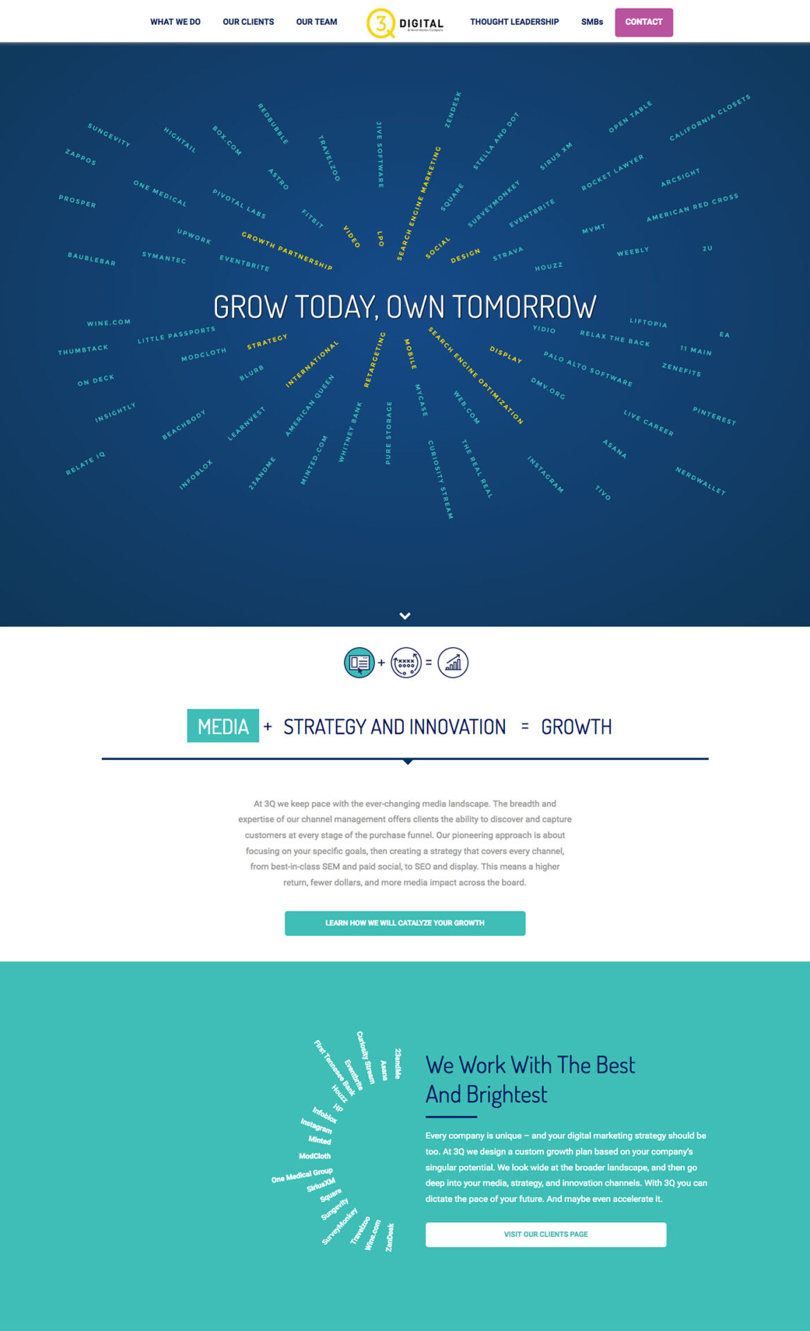 3Q Digital Website Screenshot