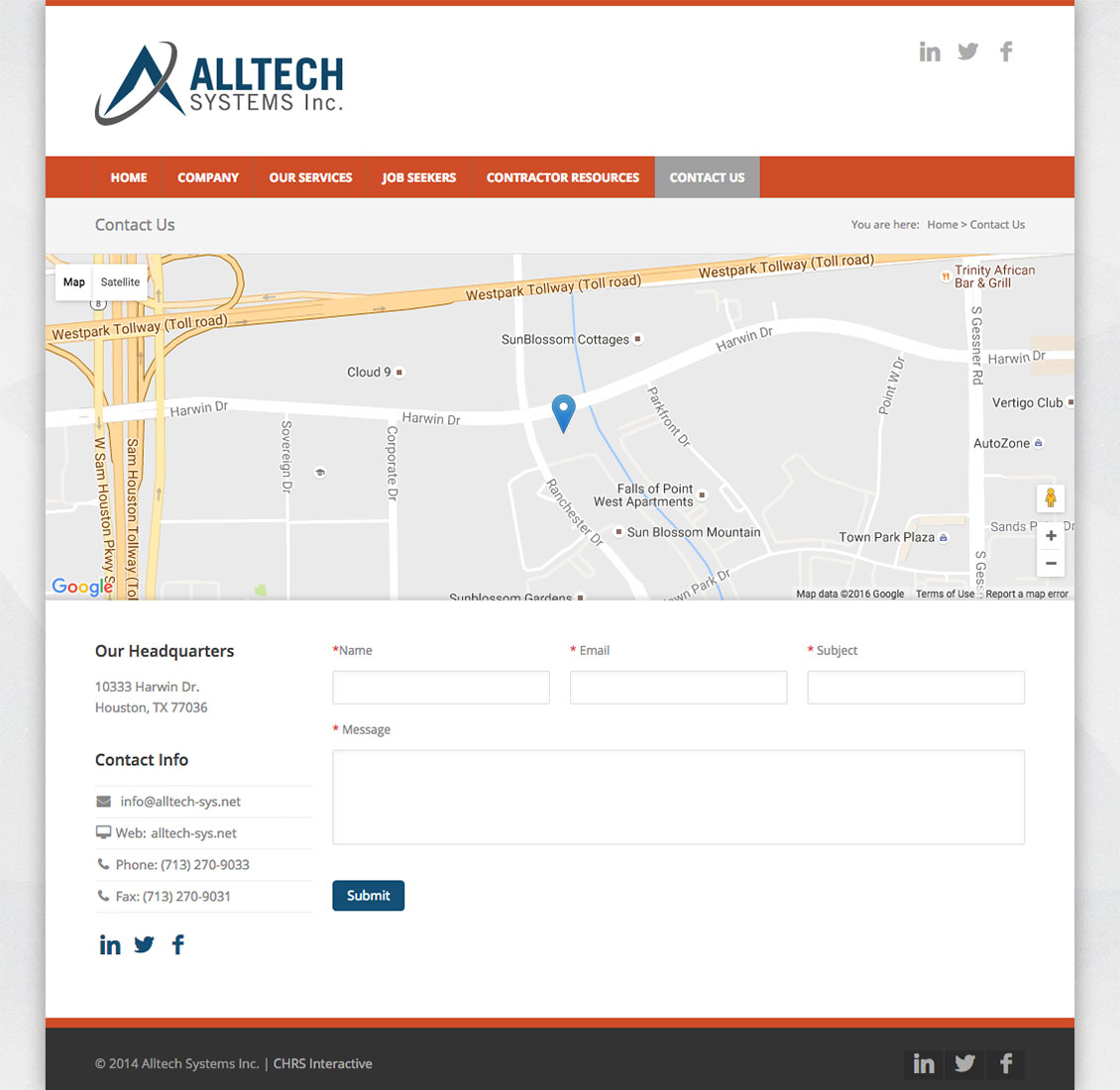 Alltech Systems Website Screenshot