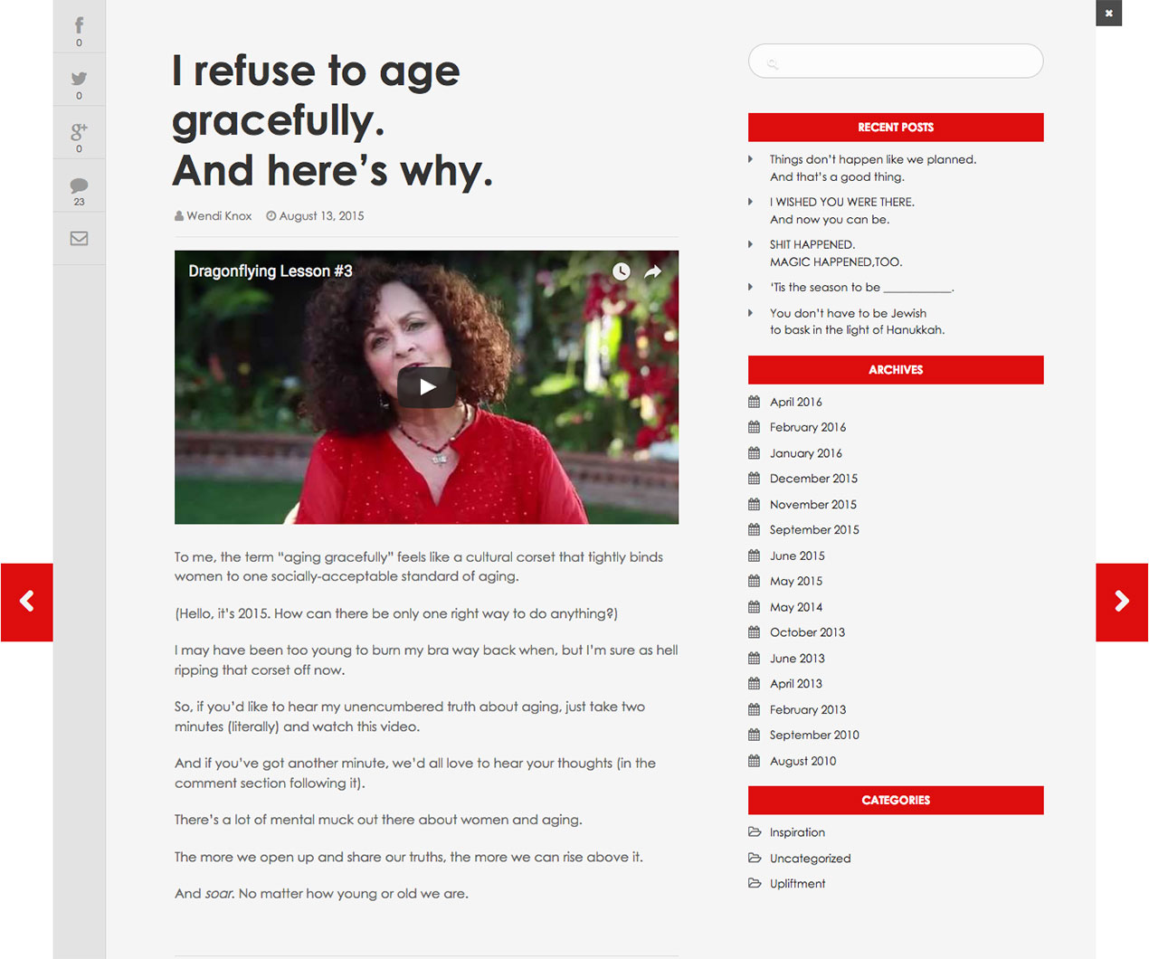 Dragonfly Movement Website Screenshot