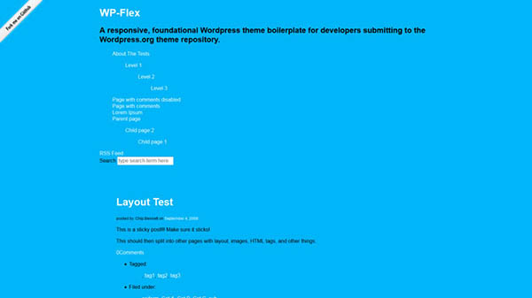 wpflex wp blank theme